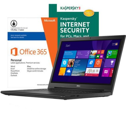 Dell Inspiron 15.6″ Touch Screen Laptop With MS Office and Internet Security Package—$349.99!