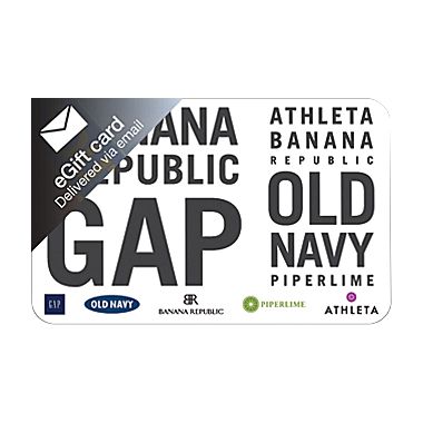 HOT! Gap, Old Navy, Banana Republic – $50 eGift Card for $40!