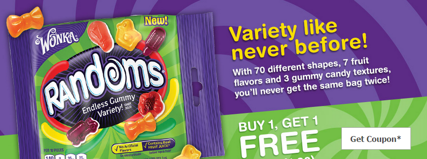 *HOT* BOGO Free Wonka Randoms Coupon!