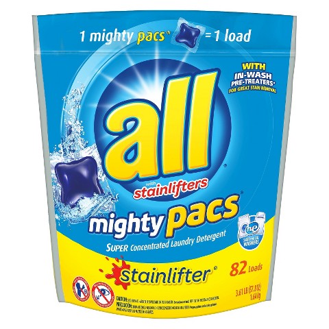 TARGET: All Mighty Pacs Only $6.50 per 82-load Container! (8¢ per Load)