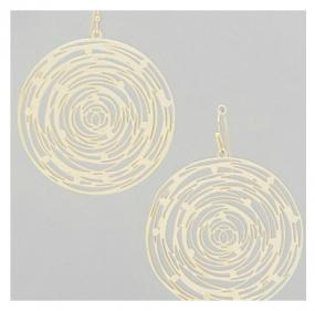 Swirls Earrings In Silver Or Gold $8.50 + Free Shipping