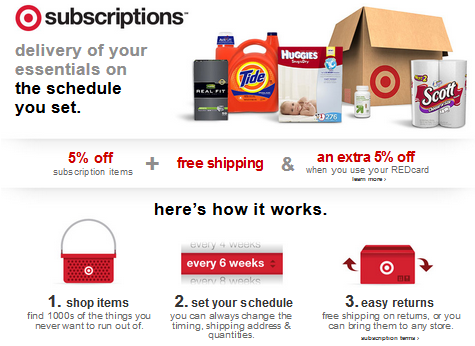 Target Subscriptions! Get an extra 20% off your first order!