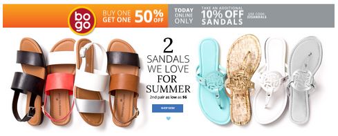 Payless BOGO PLUS take an extra 10% off Sandals + Free Shipping!