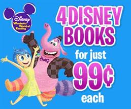 4 Disney books for 99c