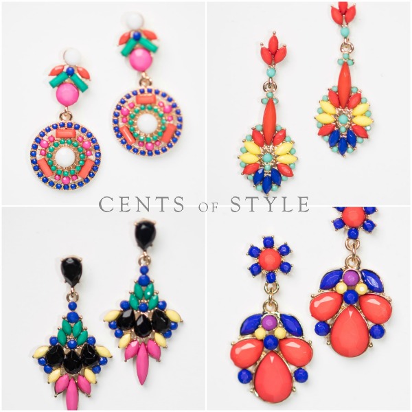 Colorful Statement Earrings Only $5.95 Shipped!