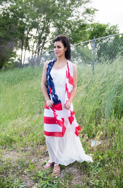 GORGEOUS Stars and Stripes Scarf Only $7.95 Shipped!