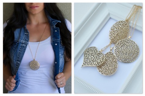 Filigree Pendant Necklace – 4 styles – $5.99!