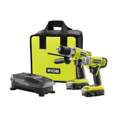 Ryobi 18-Volt ONE+ Lithium-Ion Hammer Drill and Impact Driver Kit $99 Today Only