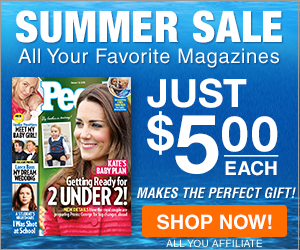 People, Real Simple, InStyle, Essence, Sports Illustrated and more $5!
