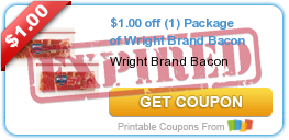 Save $1/1 Wright Brand Bacon!