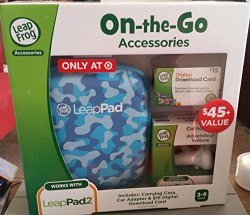 Leapfrog Leappad Accessories On-the-go Bundle. Blue Carrying Case, Car Adapter & $15 Digital Download Card $11.147 (originally $45)