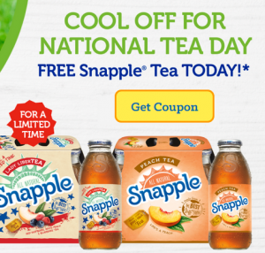 *HURRY* $1.25 Off One Snapple Tea!