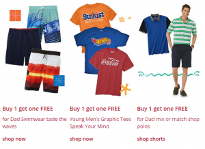 BOGO Free Men’s T-shirts, Polos, and Swimwear at Kmart!