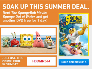 Rent Spongebob Movie: Sponge Out of Water, Get a Free Rental!