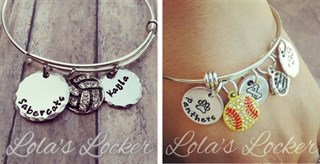 $14.99 – Personalized Sports Bangles!