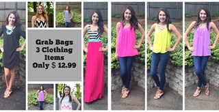 $12.99 – Grab Bag 3 Pieces of Clothing!