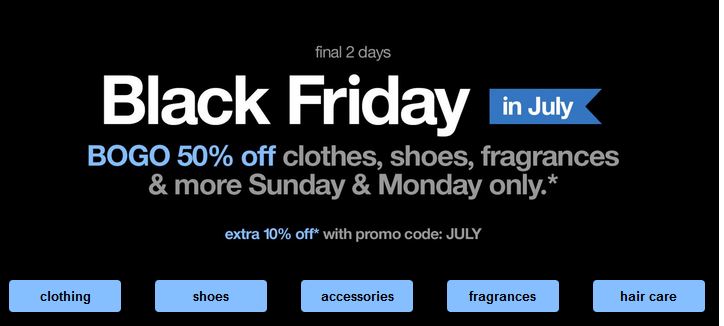 Target Black Friday in July! BOGO 50% off clothing, shoes & more + 10% off code! *Last Day*