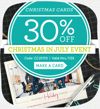 Cardstore’s Christmas in July Event! Take 30% Off All Christmas Cards!