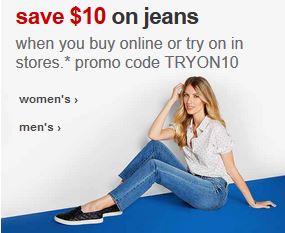 10% off Jeans from Target!