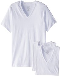 Calvin Klein Men’s 3 Pack Cotton Classics Short Sleeve V-Neck T-Shirt $24!