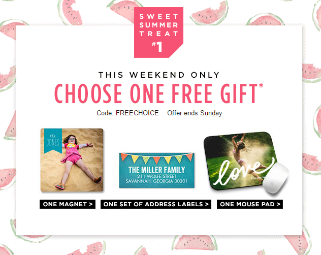 Choose a Freebie From Shutterfly This Weekend!