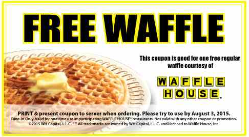 FREE Waffle at Waffle House!
