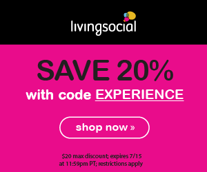 Living Social 20% of Code! Today Only!