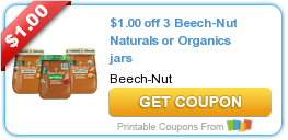 New Beech-Nut Naturals or Organics Baby Food