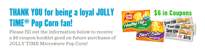 FREE Jolly Time Coupon Book!