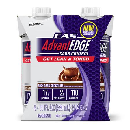 EAS AdvantEDGE Carb Control Ready-to-Drink Shakes, 4 pk—$3.98