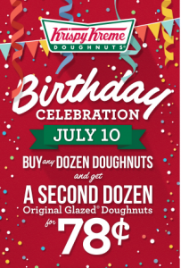 Krispy Kreme: Buy a Dozen Doughnuts, Get a Dozen for $0.78!