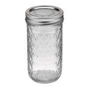 $8.99 Ball 12oz Regular Mouth Quilted Crystal Jelly Jars