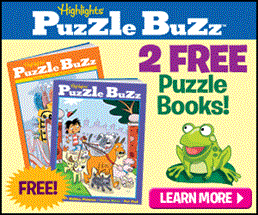 2 FREE Puzzle Buzz Books + a FREE Tote bag from Highlights!