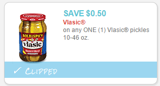 PUBLIX: Vlasic Pickles Only $1 With New Coupon!