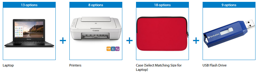 Laptop, Primter, Case, and Flash Drive Bundle From $189.74! Laptop, Primter, Case, and Flash Drive Bundle From $189.74!
