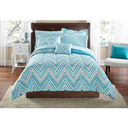 Mainstays Watercolor Chevron Bed in a Bag Coordinated Bedding Set $27.92 – $31.42