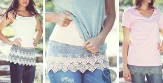 $12.99 – Lace Bottom Shirt Extenders! 1x-3x ADDED!