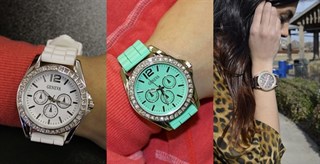 $4.29 – Colorful Chronograph Style Silicone Watch!
