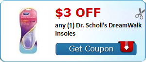 TARGET: Dr. Scholl’s DreamWalk Insoles Only $2.52!