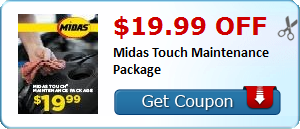 $19.99 Off Midas Touch Maintenance Package!