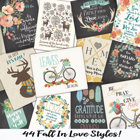 Hello Fall Art Prints $3.99