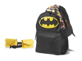DC Comics Bioworld Batman Backpack with Hood & Removable Utility Belt – $14.99!