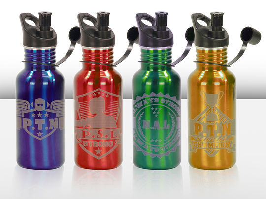 Personalized Stainless Steel 17 oz Water Bottle $16.99