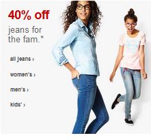 40% off Jeans for the Fam! Plus Free Shipping!