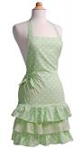 Flirty Aprons Flash Sale! Aqua Damask Apron $9.99 + Free Shipping