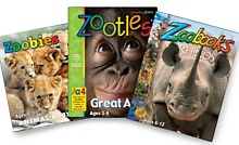 Zoobooks, Zootles, or Zoobies Magazine; 1- or 2-Year Subscription for $10 or $19