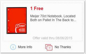 Free 70ct Notebook at Meijer’s!