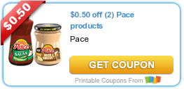 New $1/2 Pace Products Coupon