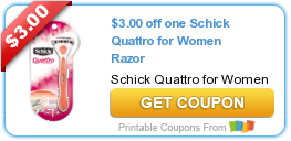 Coupons: Schick, Steak-Umm, Mama Lucia, Bronkaid, and Neo-Synephrine