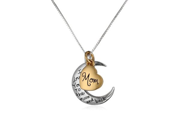 Engraved Necklace “Mom I Love you to the Moon and Back” – $6.99!
